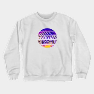 Colorful techno disco ball for techno music lovers Crewneck Sweatshirt